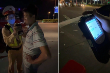 Tài xế xe khách có nồng độ cồn cao "ngất ngưởng" bị phạt 35 triệu đồng