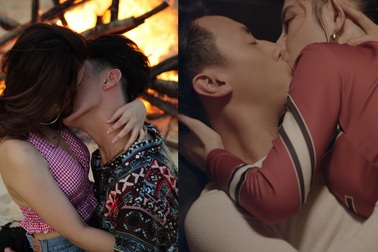 Trước nụ hôn gây bão với Angela Phương Trinh, Rocker Nguyễn từng hôn bạn diễn nồng cháy trong MV