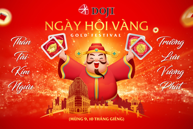 DOJI "tung" hàng trăm ngàn sản phẩm vàng độc đáo dịp Thần tài