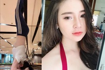 Hot girl Đà Nẵng tập yoga, bơi lội, chơi golf giữ dáng