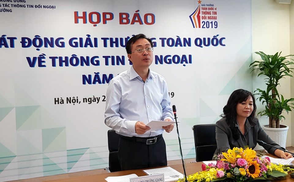 Phát động Giải thưởng toàn quốc về thông tin đối ngoại năm 2019 - 1 Phát động Giải thưởng toàn quốc về thông tin đối ngoại năm 2019 - 1