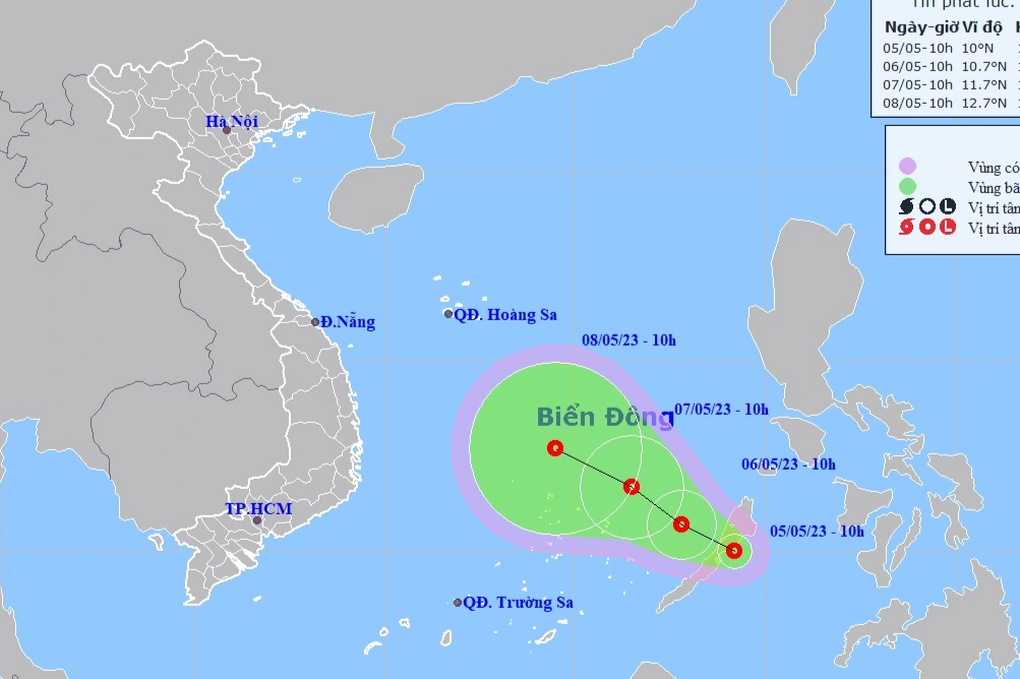 Áp thấp nhiệt đới gần Biển Đông - 1 Áp thấp nhiệt đới gần Biển Đông - 1