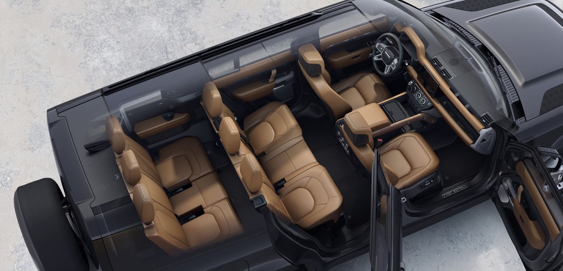 Land Rover Defender 130 mới siêu dài, thiết kế 8 chỗ ngồi - 12 Land Rover Defender 130 mới siêu dài, thiết kế 8 chỗ ngồi - 12