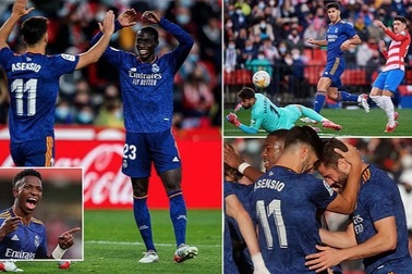 Thắng đậm Granada, Real Madrid trở lại ngôi đầu bảng La Liga