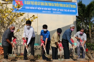Cà Mau: Xây dựng Bia truyền thống khu căn cứ tỉnh Đoàn