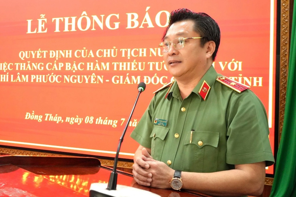 Giám đốc Công an tỉnh Đồng Tháp được thăng cấp bậc hàm Thiếu tướng - 1 Giám đốc Công an tỉnh Đồng Tháp được thăng cấp bậc hàm Thiếu tướng - 1