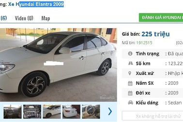 2 mẫu ô tô Hyundai cũ này được rao bán nhiều nhất tầm giá 200 triệu đồng tại Việt Nam