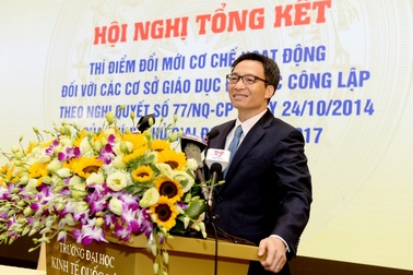 Phó thủ tướng Vũ Đức Đam: Tự chủ đại học không bàn nữa phải làm ngay với trách nhiệm cao