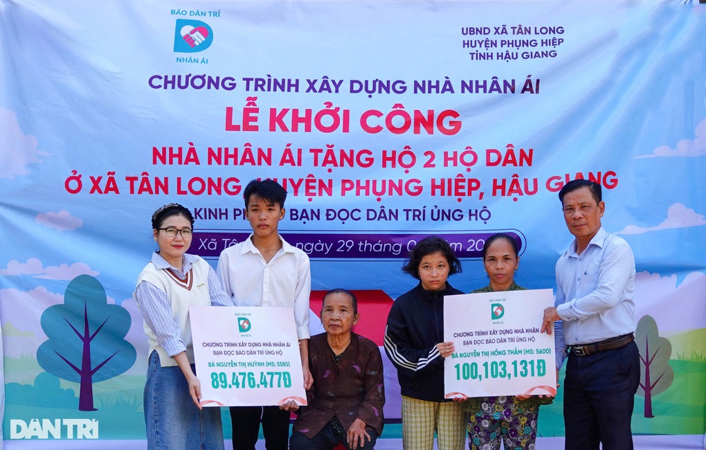 Khởi công 2 ngôi nhà Nhân ái ở Hậu Giang trước ngày sáp nhập tỉnh - 1 Khởi công 2 ngôi nhà Nhân ái ở Hậu Giang trước ngày sáp nhập tỉnh - 1