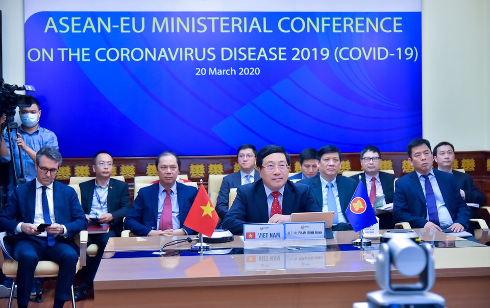 Bộ trưởng ASEAN – EU họp trực tuyến về chống dịch Covid-19 - 2 Bộ trưởng ASEAN – EU họp trực tuyến về chống dịch Covid-19 - 2