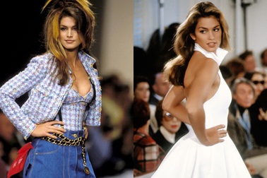 Những bước catwalk uyển chuyển, gợi cảm của siêu mẫu Cindy Crawford