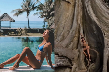 Người đẹp Nga khỏa thân bên cây thiêng bị trục xuất khỏi Bali