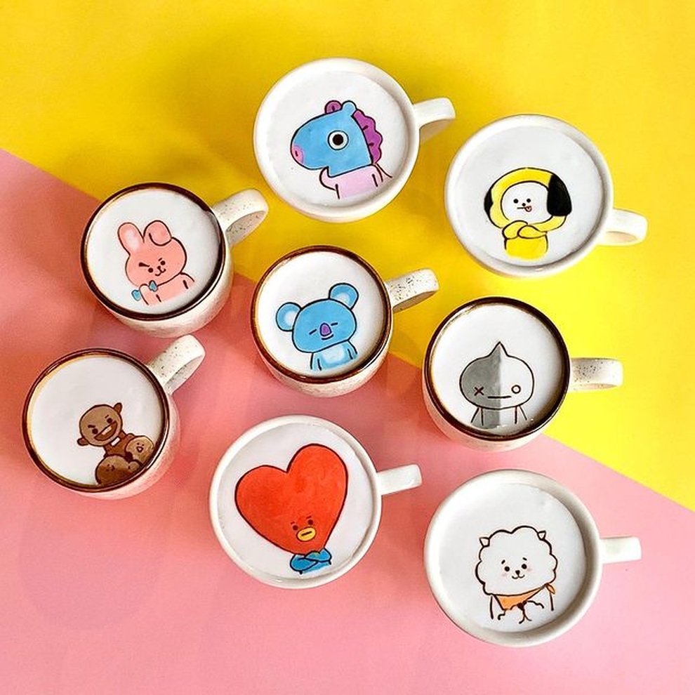 Chàng trai nổi tiếng với biệt tài vẽ tranh trên cà phê - 6 Chàng trai nổi tiếng với biệt tài vẽ tranh trên cà phê - 6