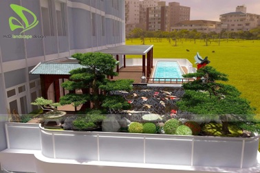 "Hoa của Đất" - làm đẹp cho đời với những kiến trúc cảnh quan sân vườn, hồ cá Koi