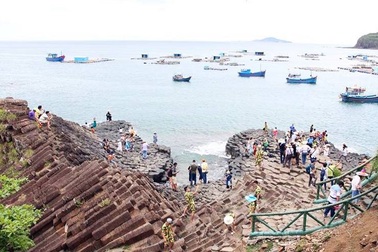 Phát hiện nhiều vách đá mới tại danh thắng Gành Đá Đĩa