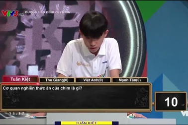 Tuấn Kiệt giành 90 điểm ở phần thi Khởi động