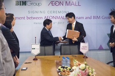 BIM Group đối tác vàng của Aeon Mall Vietnam