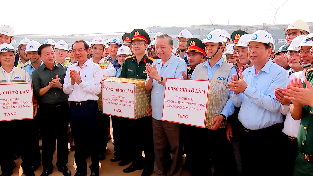 Tổng Bí thư Tô Lâm thị sát công trường sân bay Long Thành - 3