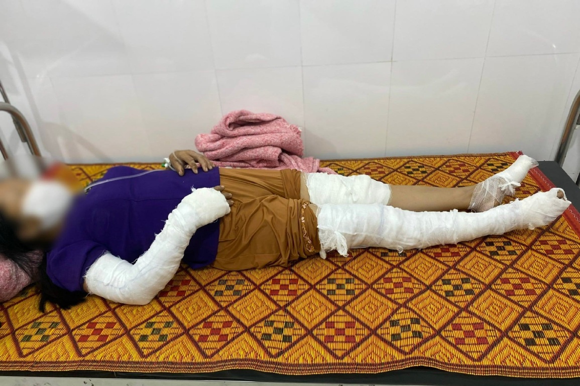 Ba người bị điện giật khi dựng cây nêu đón Tết - 1 Ba người bị điện giật khi dựng cây nêu đón Tết - 1