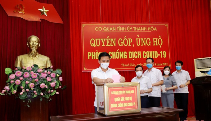 Thanh Hóa quyên góp, ủng hộ phòng chống dịch Covid-19 - Ảnh 1.