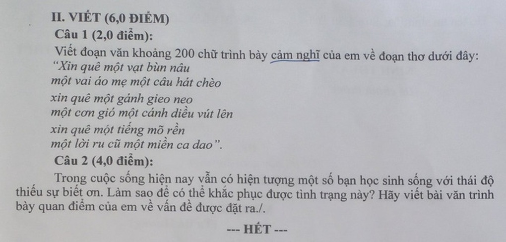 Đề và đáp án các môn thi vào lớp 10 của Ninh Thuận - 8 Đề và đáp án các môn thi vào lớp 10 của Ninh Thuận - 8