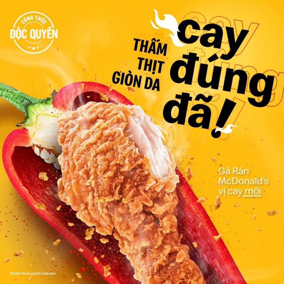 McDonald’s ra mắt món mới Gà cay giòn da thấm thịt hương vị độc đáo - 2 McDonald’s ra mắt món mới Gà cay giòn da thấm thịt hương vị độc đáo - 2