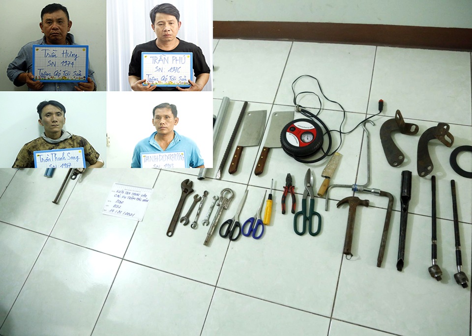 Bắt băng trộm liên tỉnh cõng hàng loạt tiền án - 1 Bắt băng trộm liên tỉnh cõng hàng loạt tiền án - 1