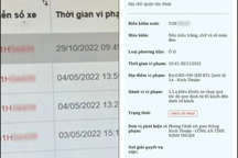 Xe cũ "đẫm" lỗi phạt nguội, chủ showroom mất 40 triệu đồng đóng phạt