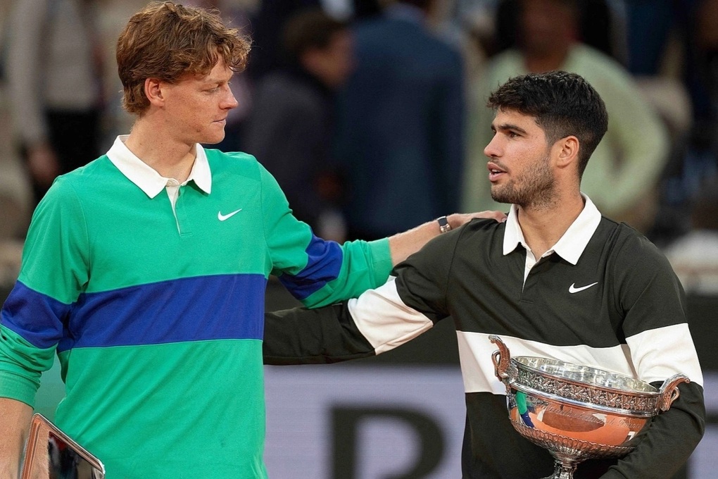 Alcaraz và Sinner được ca ngợi sau trận chung kết Roland Garros lịch sử - 1 Alcaraz và Sinner được ca ngợi sau trận chung kết Roland Garros lịch sử - 1