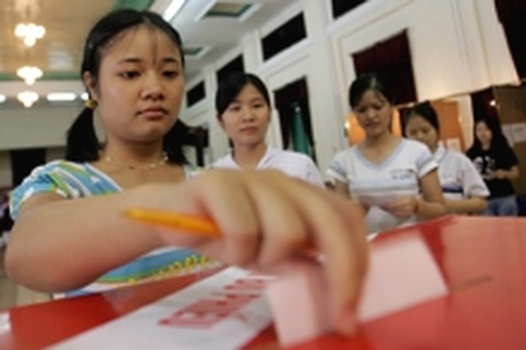 Chùm ảnh: Ngày bầu cử hân hoan