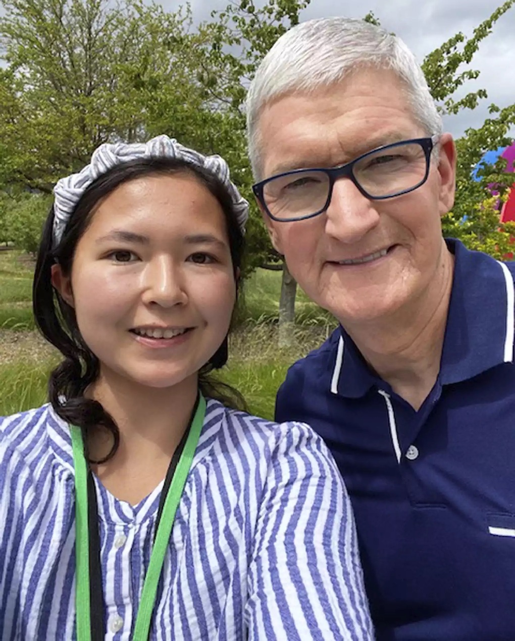 Angelina Tsuboi đã từng có cơ hội gặp mặt trực tiếp với CEO Tim Cook của Apple để bàn luận về những Angelina Tsuboi đã từng có cơ hội gặp mặt trực tiếp với CEO Tim Cook của Apple để bàn luận về những