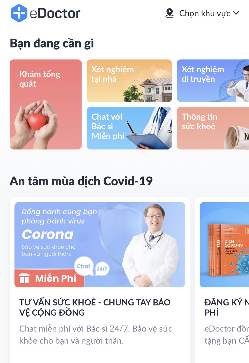 eDoctor hỗ trợ “Chat với bác sĩ”- tư vấn miễn phí qua ứng dụng di động - 2 eDoctor hỗ trợ “Chat với bác sĩ”- tư vấn miễn phí qua ứng dụng di động - 2