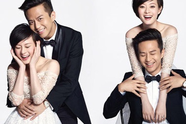 Tôn Lệ và Đặng Siêu khoe ảnh cưới