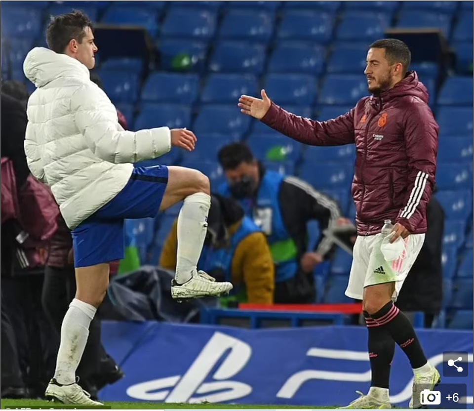 Eden Hazard ăn mừng khi Chelsea vào chung kết Champions League - 1 Eden Hazard ăn mừng khi Chelsea vào chung kết Champions League - 1