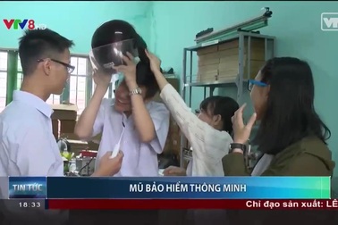 Học sinh Huế chế tạo mũ bảo hiểm phát hiện say rượu