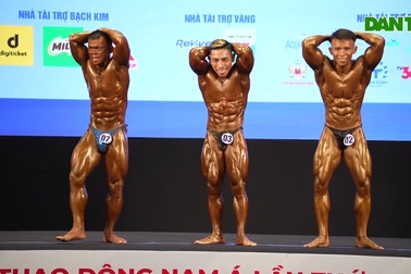 Chiêm ngưỡng cơ bắp cuồn cuộn của các lực sĩ vừa giành HCV môn Thể hình