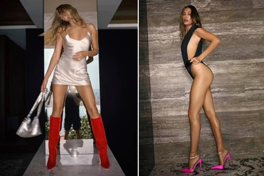 Người mẫu Hailey Bieber khoe chân dài miên man trong bộ ảnh thời trang