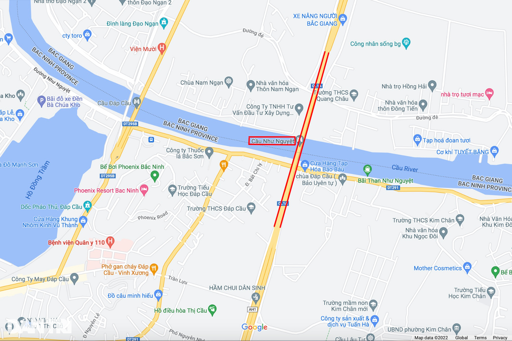 Công trường xây dựng, mở rộng cầu Như Nguyệt nối đôi bờ sông Cầu - 2 Công trường xây dựng, mở rộng cầu Như Nguyệt nối đôi bờ sông Cầu - 2
