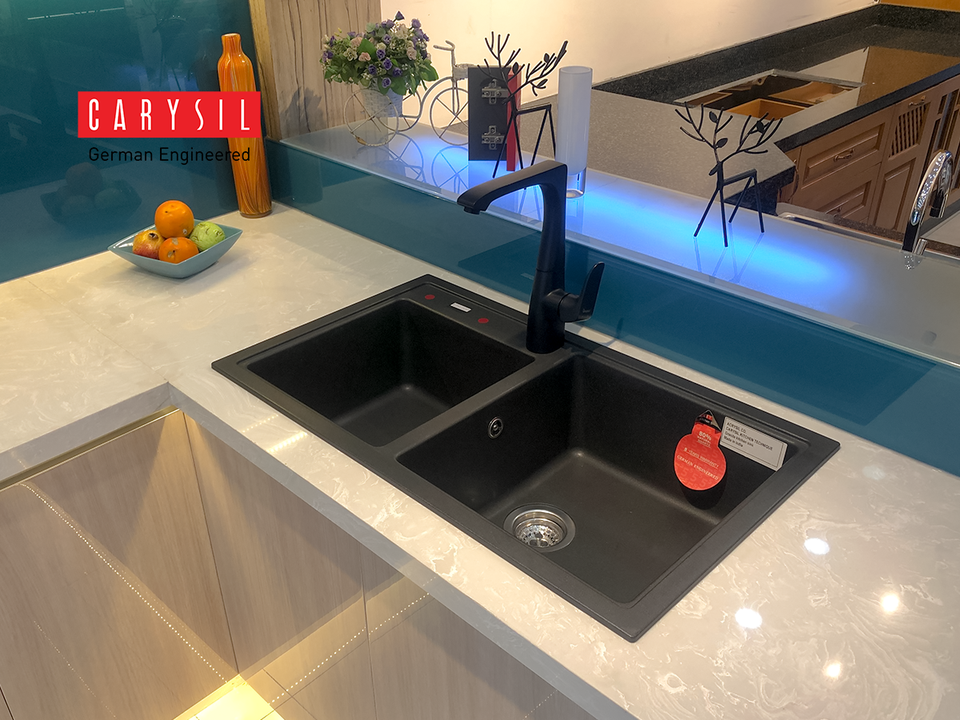 Chậu đá granite Carysil phù hợp cho các thiết kế bếp chung cư - 3 Chậu đá granite Carysil phù hợp cho các thiết kế bếp chung cư - 3