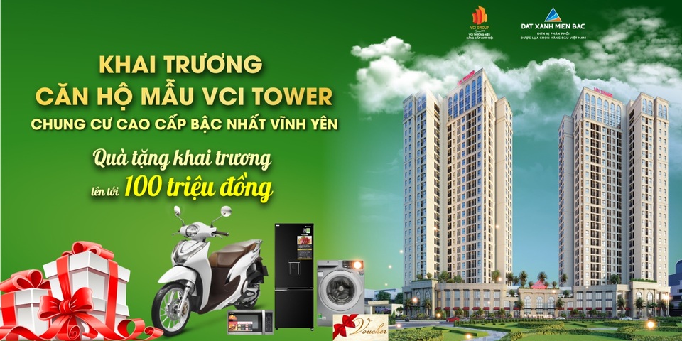 Khai trương căn hộ mẫu VCI Tower Vĩnh Yên: Sản phẩm đẳng cấp điểm sáng đầu tư - 1 Khai trương căn hộ mẫu VCI Tower Vĩnh Yên: Sản phẩm đẳng cấp điểm sáng đầu tư - 1