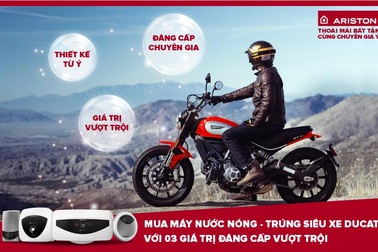 Mua máy nước nóng, trúng ngay siêu xe Ducati
