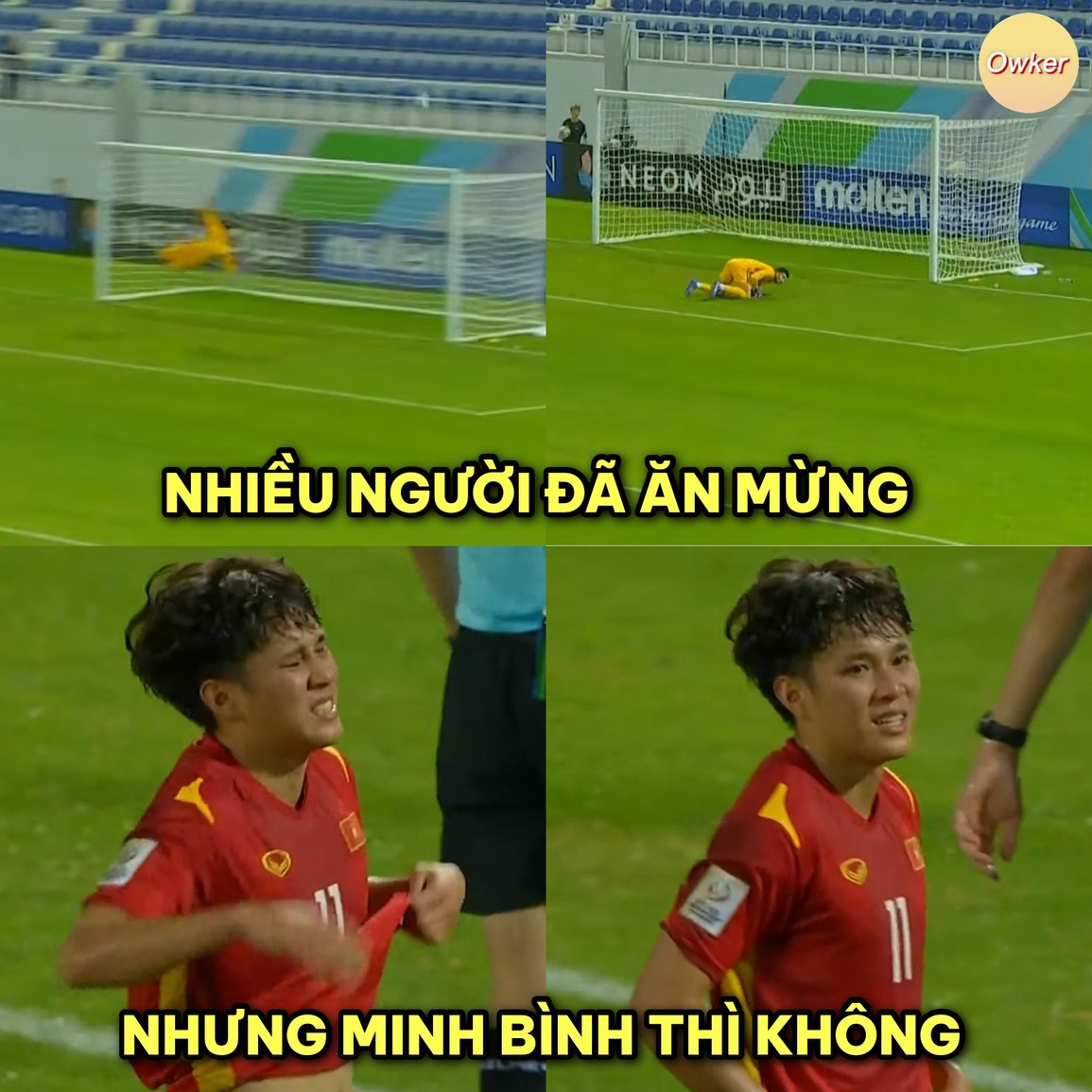Cú sút khiến bóng đi trúng xà ngang của Minh Bình có lẽ là tình huống khiến các cổ động viên Việt Nam tiếc nuối nhất trận đấu tối qua (Ảnh: Fandom Owker). Cú sút khiến bóng đi trúng xà ngang của Minh Bình có lẽ là tình huống khiến các cổ động viên Việt Nam tiếc nuối nhất trận đấu tối qua (Ảnh: Fandom Owker).