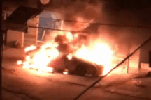 Xe Mazda 3 mới mua bốc cháy ngùn ngụt, nghi bị phóng hỏa