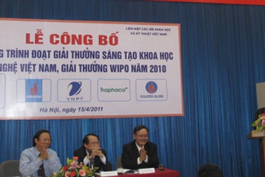 41 công trình đoạt giải thưởng của Tổ chức sở hữu trí tuệ thế giới 