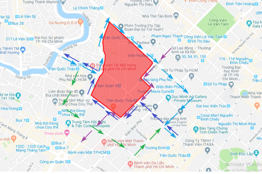 Tối nay TPHCM cấm xe vào trung tâm quận 3