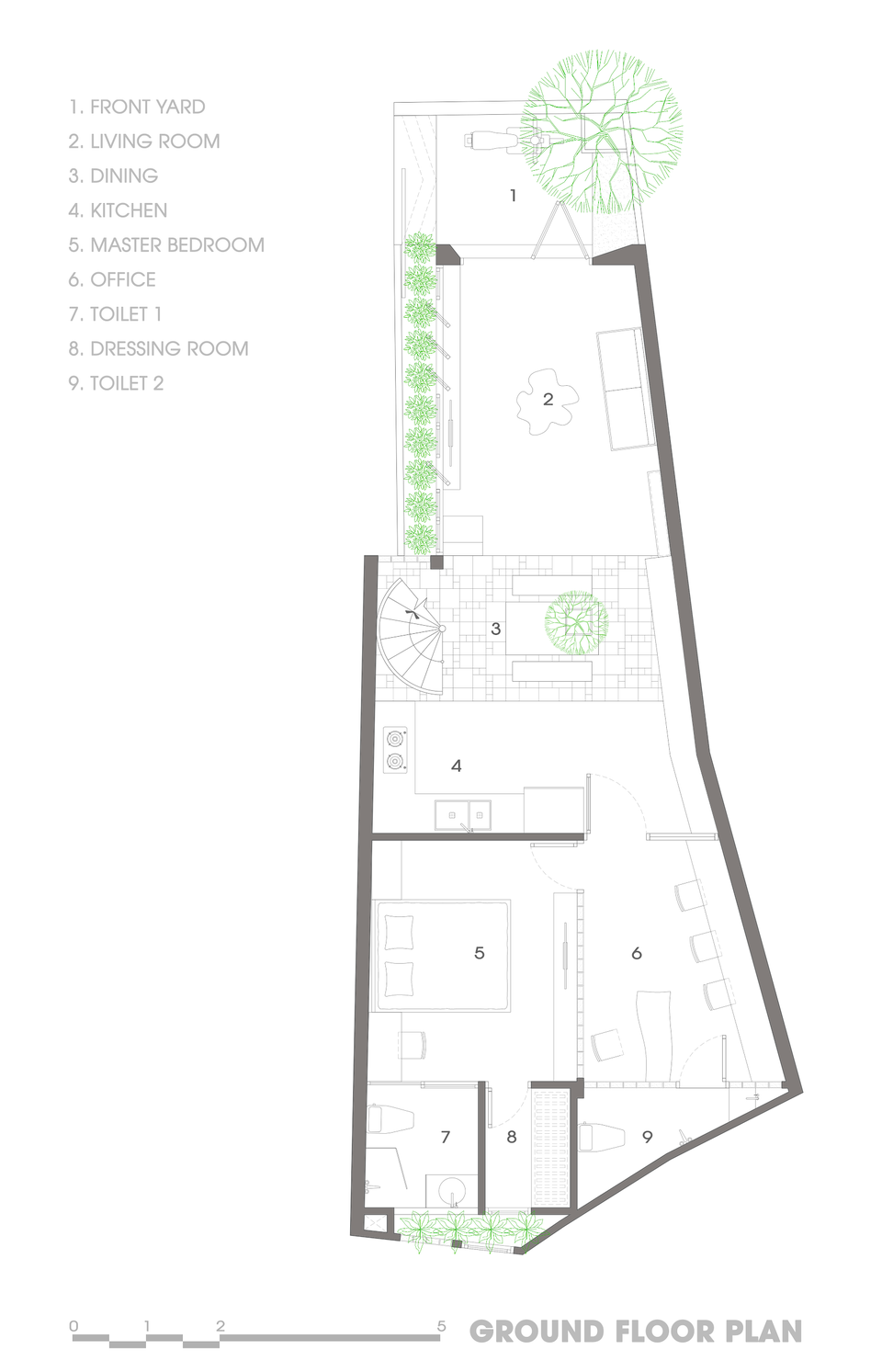 Ngôi nhà ở Sài Gòn xây trên đất méo gây ấn tượng vì thiết kế đẹp không ngờ - 1