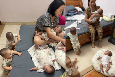 Hai con dâu cùng sinh đôi, bố mẹ chồng “sống theo ca, ngủ theo lượt”