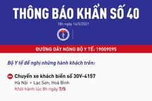 Tìm khẩn người đi xe khách Hà Nội-Hòa Bình