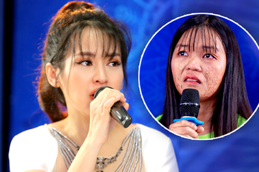 Diễn viên Tú Vi bật khóc khi nghe câu chuyện của các thí sinh khiếm khuyết