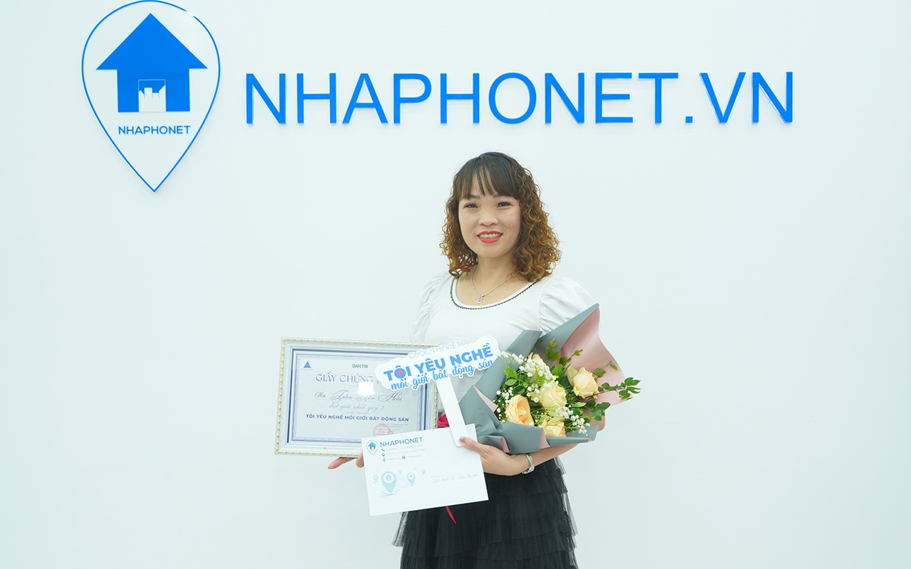 Chị Trần Thu Hoài, thí sinh đạt giải nhất quý II cuộc thi (Ảnh: Nhaphonet.vn).